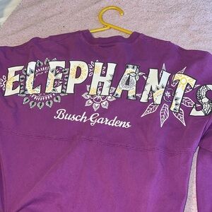 Busch Gardens Elephants Purple Spirit Jersey Size Small